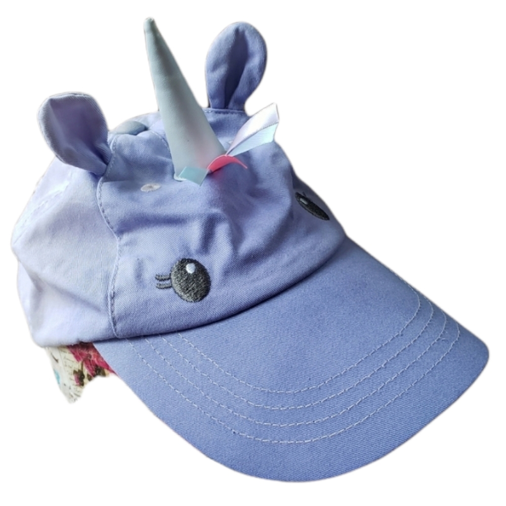 Carters kids 4-7 purple pink ombre unicorn cap